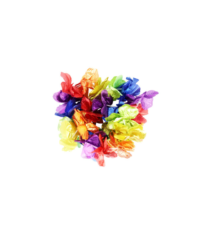 Rainbow Metallic Flower Lei Looksharpstore