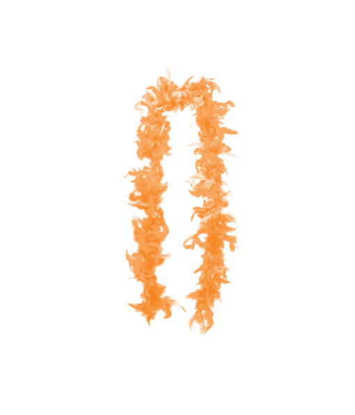 Orange Feather Boa