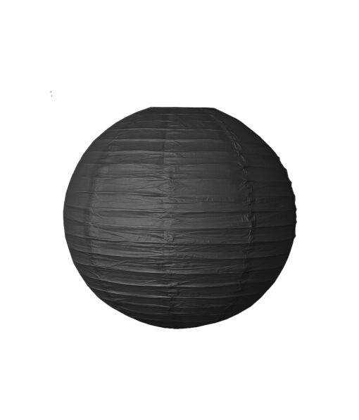 Plain black paper lantern