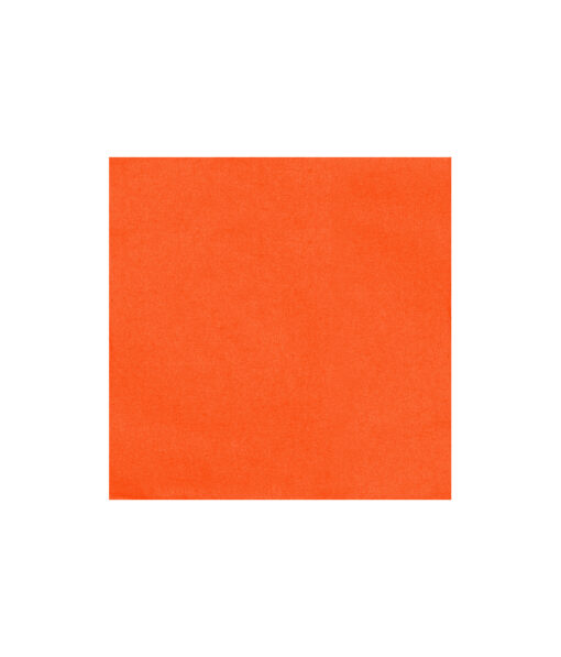 Large napkin in orange colour coming in pack of 50 sheets