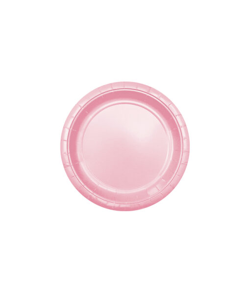 Baby Pink Paper Plates 100pk 7in