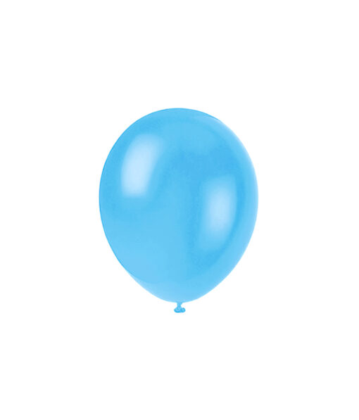 Plain blue latex balloon in pack of 20