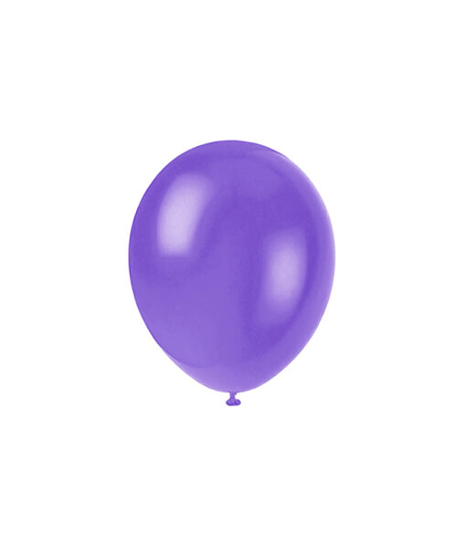 Plain dark purple latex balloon in pack of 20