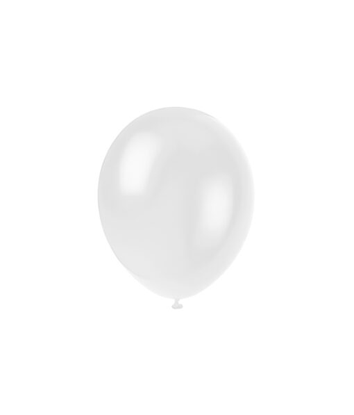 Plain white latex balloon in pack of 20