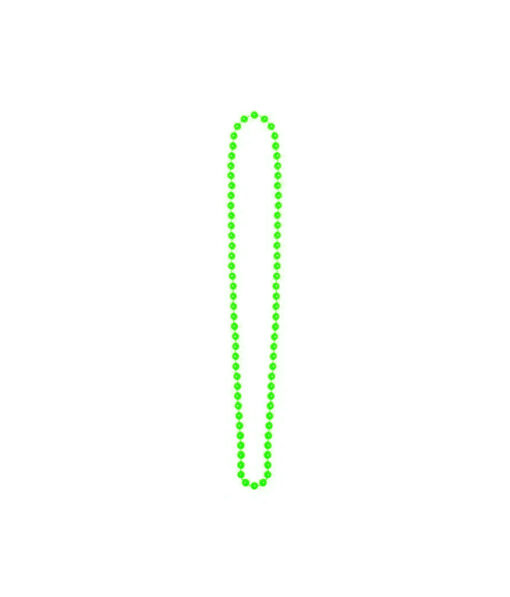 Neon green bead necklace