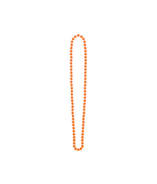 Neon orange bead necklace