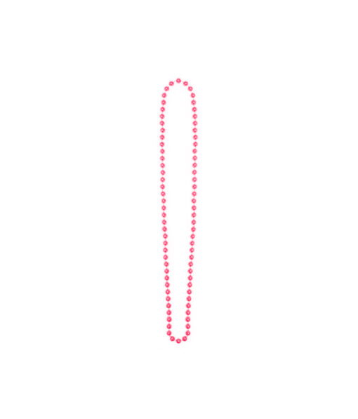 Neon pink bead necklace