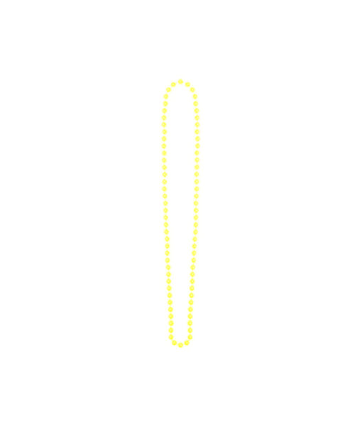 Neon yellow bead necklace