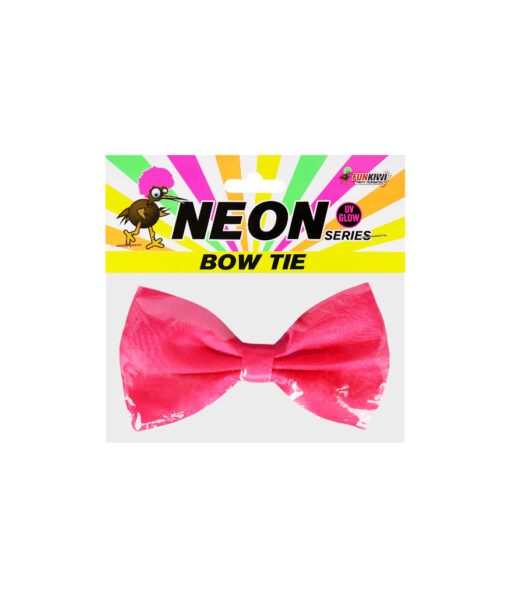 Neon Pink Bow Tie