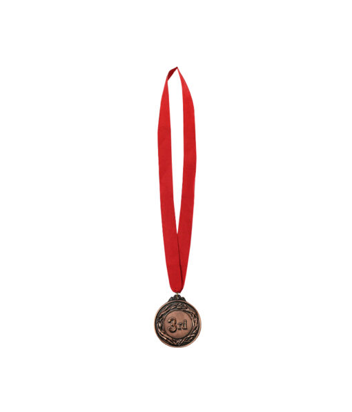 Bronze medal for 3rd third place with red strap