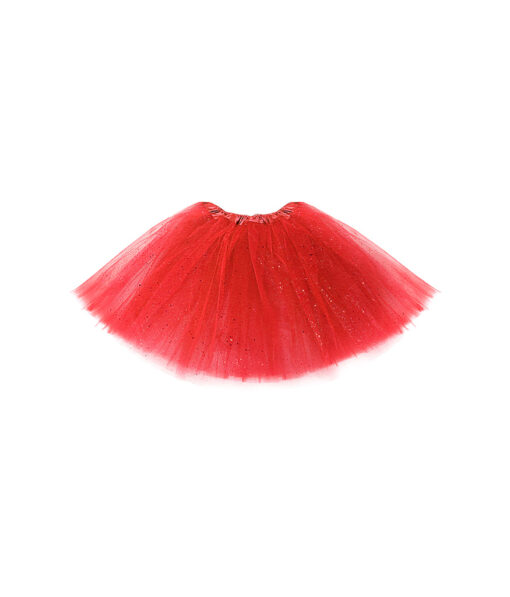Tutu in red colour with sequin design in size of 40cm