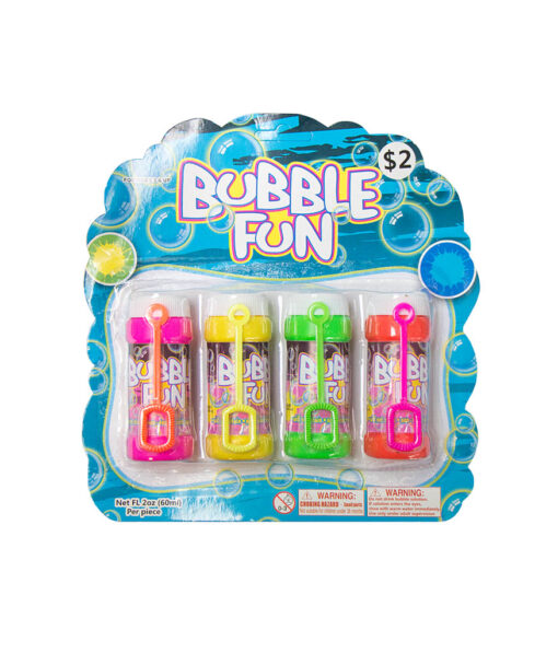 Bubble play set coming in pack of 4, each bottle is 60ml