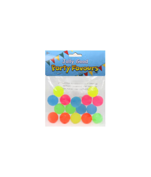 Assorted bright colour bouncing balls in pack of 16