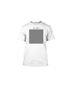 T-Shirt front print with design in size 25cm x 30cm