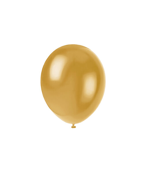 Plain gold latex balloon