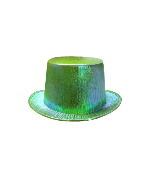 Green Shiny Pearl Top Hat