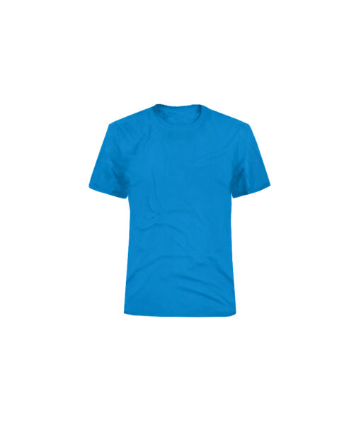 Plain classic pacific blue colour t-shirt