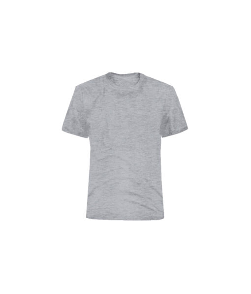 Plain classic grey t-shirt with melange design