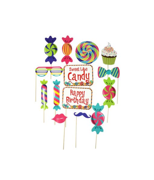 Lollipop birthday party photo props