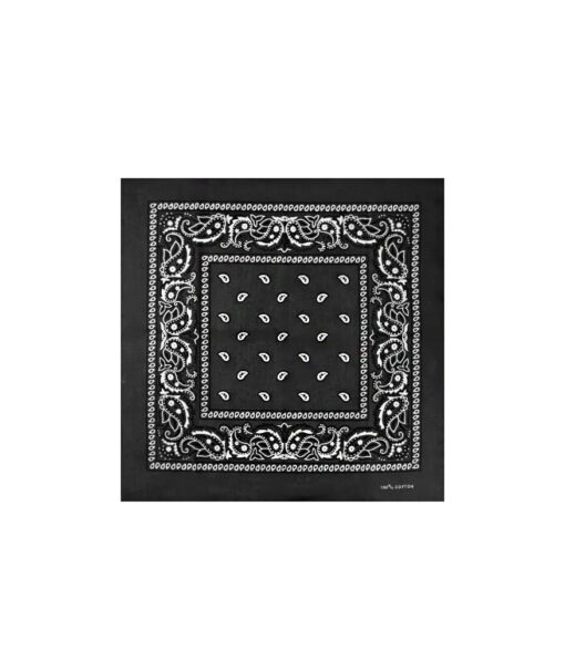 Black bandana in cotton material