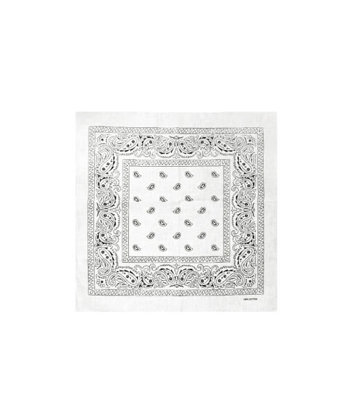 White bandana in cotton material