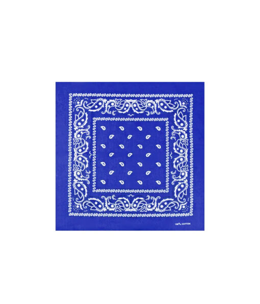 Royal blue bandana in cotton material