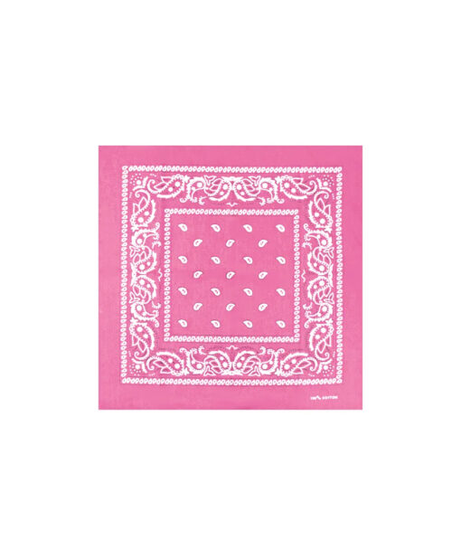 Pink bandana in cotton material