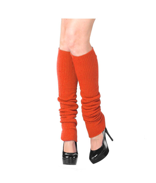 Orange leg warmers in pack of 2