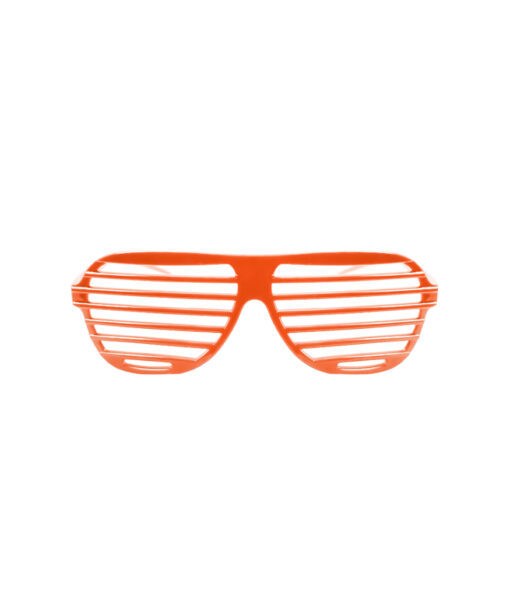 Plain shutter glasses in orange colour