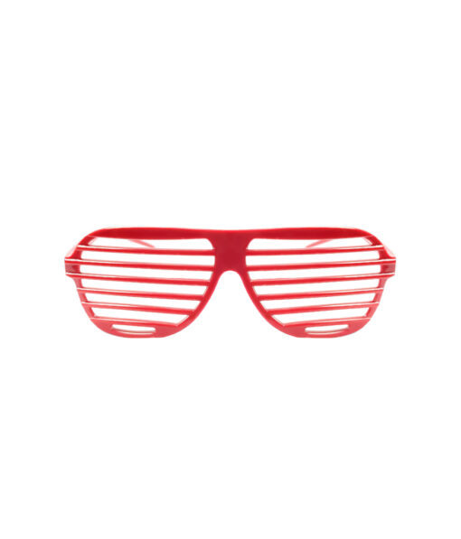 Plain shutter glasses in red colour