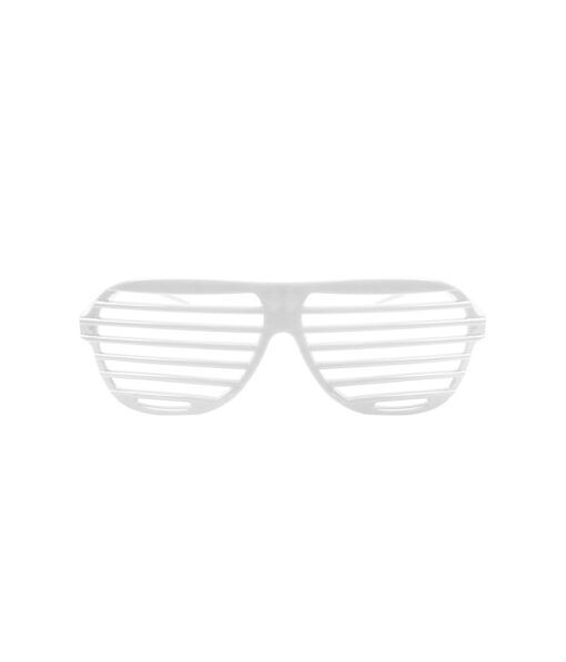 Plain shutter glasses in white colour