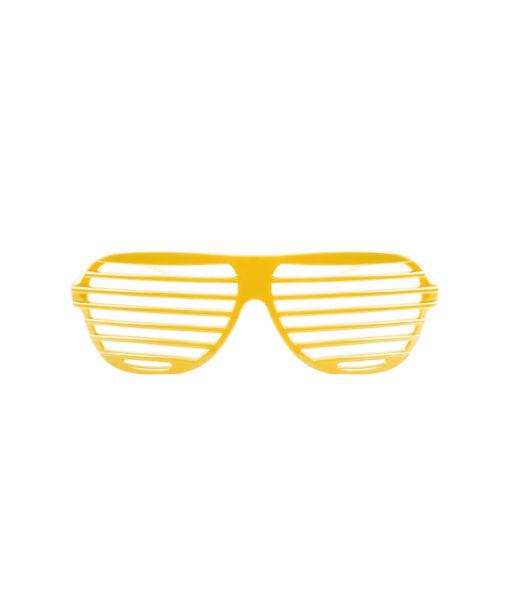 Plain shutter glasses in yellow colour
