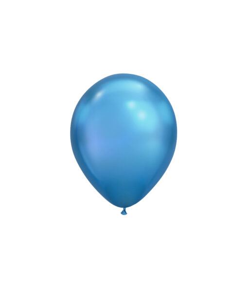 Plain blue latex balloon