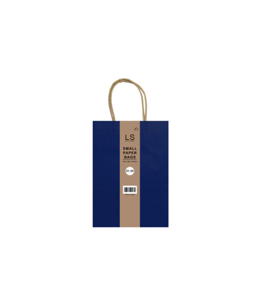 Small paper bag with dark blue colour coming in pack of 4
