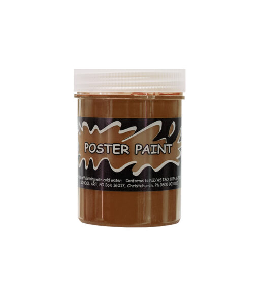 brown poster paint for DIY art and posters coming in 125ml tub