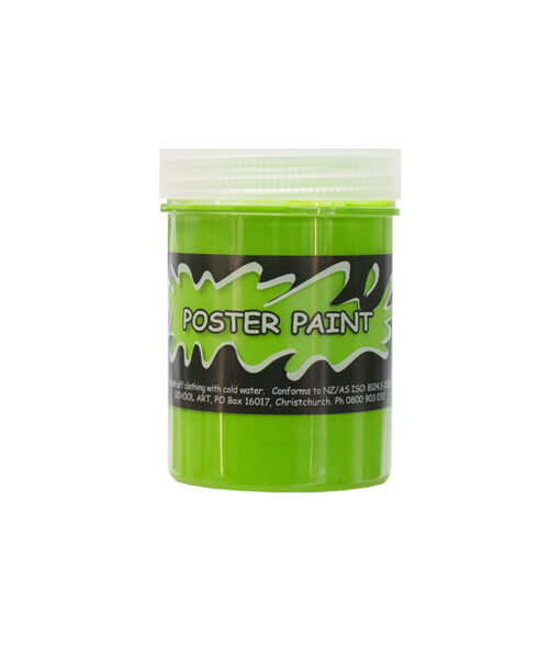 Green poster paint for DIY art and posters coming in 125ml tub