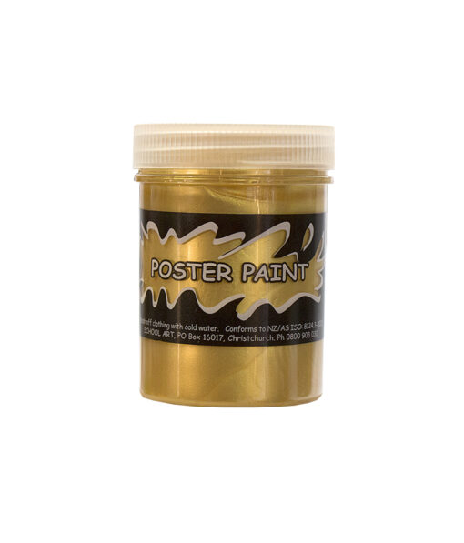 Metallic gold poster paint for DIY art and posters coming in 125ml tub