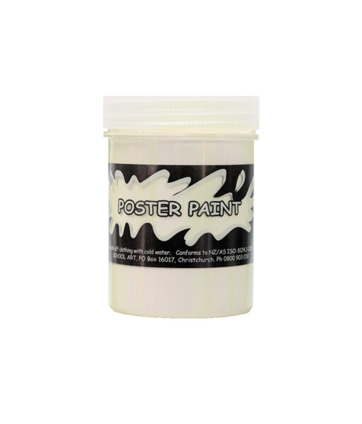 White poster paint for DIY art and posters coming in 125ml tub