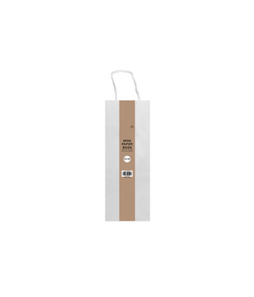 Wine paper bag with white colour coming in pack of 2