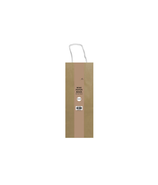 Wine paper bag with natural brown colour coming in pack of 2