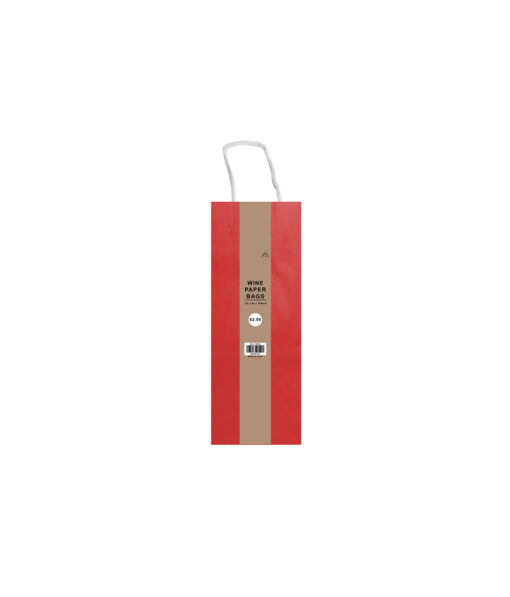 Wine paper bag with red colour coming in pack of 2