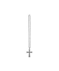 Silver large cross with silver studs in single pack