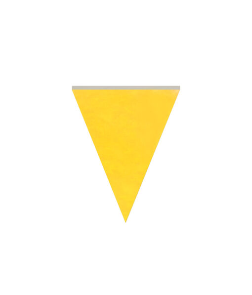 Yellow flag bunting in length of 10m