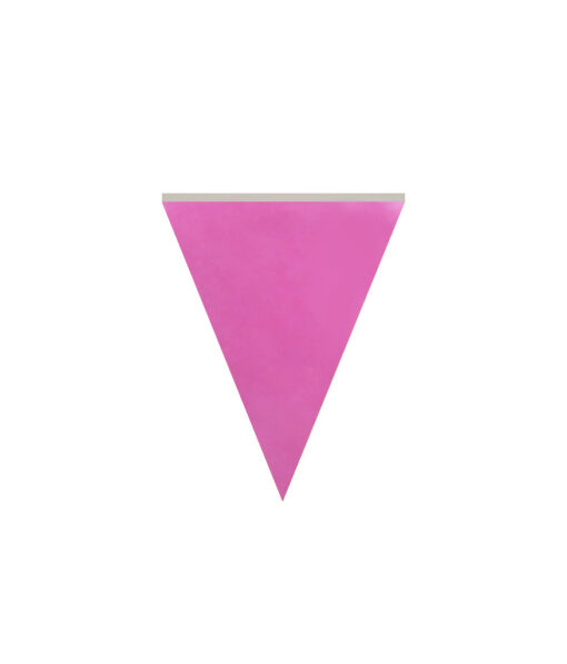 Pink flag bunting in length of 10m