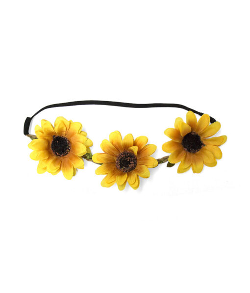 Natural large sunflower headband crown