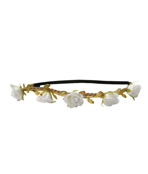 Natural white flower headband crown