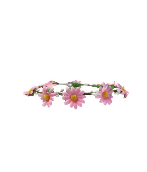 Natural small pink flower headband crown