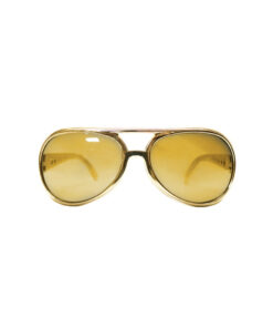 Gold aviator party glasses with gold tinted lenses