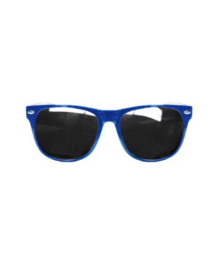 Blue glasses with dark tinted lens