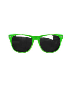 Green glasses with dark tinted lens